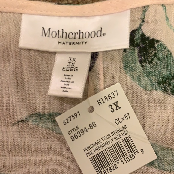 Motherhood Plus Size V-Neck Top Sz 3x NWT - Picture 6 of 6